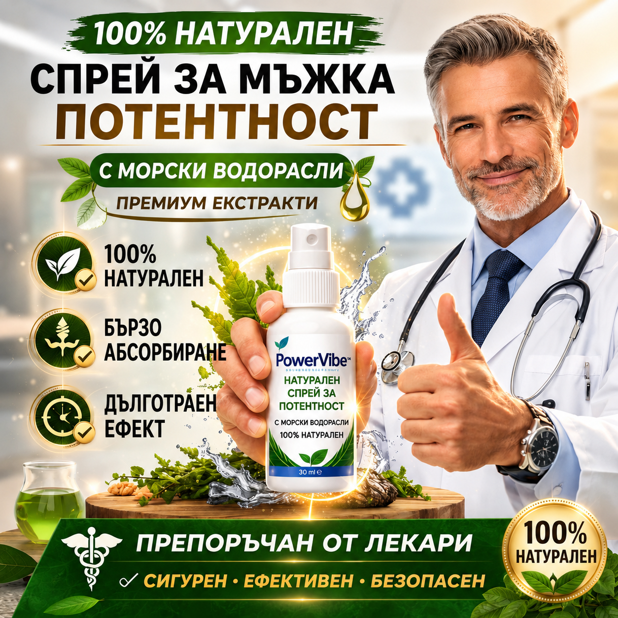 PowerVibe Спрей за мъжка потентност