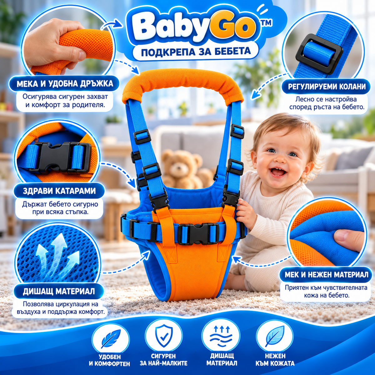 BabyGo Подкрепа за бебета