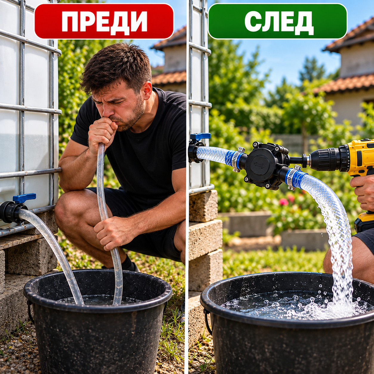 DrillPump Помпа за Вода за Бормашина